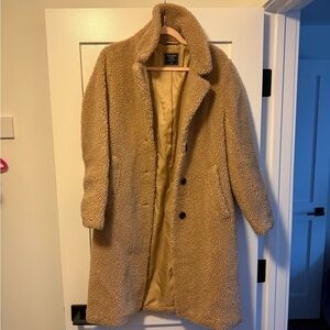 Abercrombie & Fitch Tan Teddy Jacket